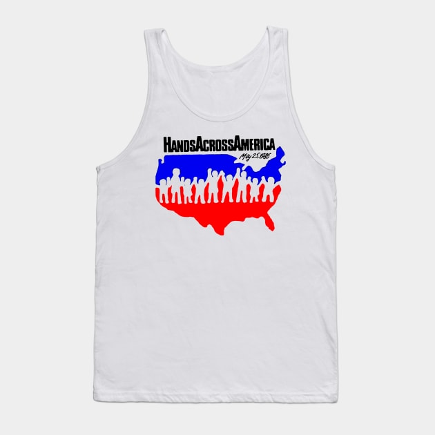 Hands Across America Tank Top by elnidodesignart